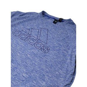 Adidas Graphic T-Shirt Purple Large Women's Cotton‎ Elastane Blend